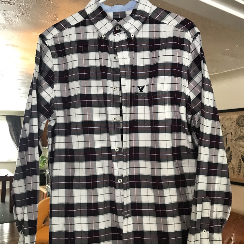 Plaid button down